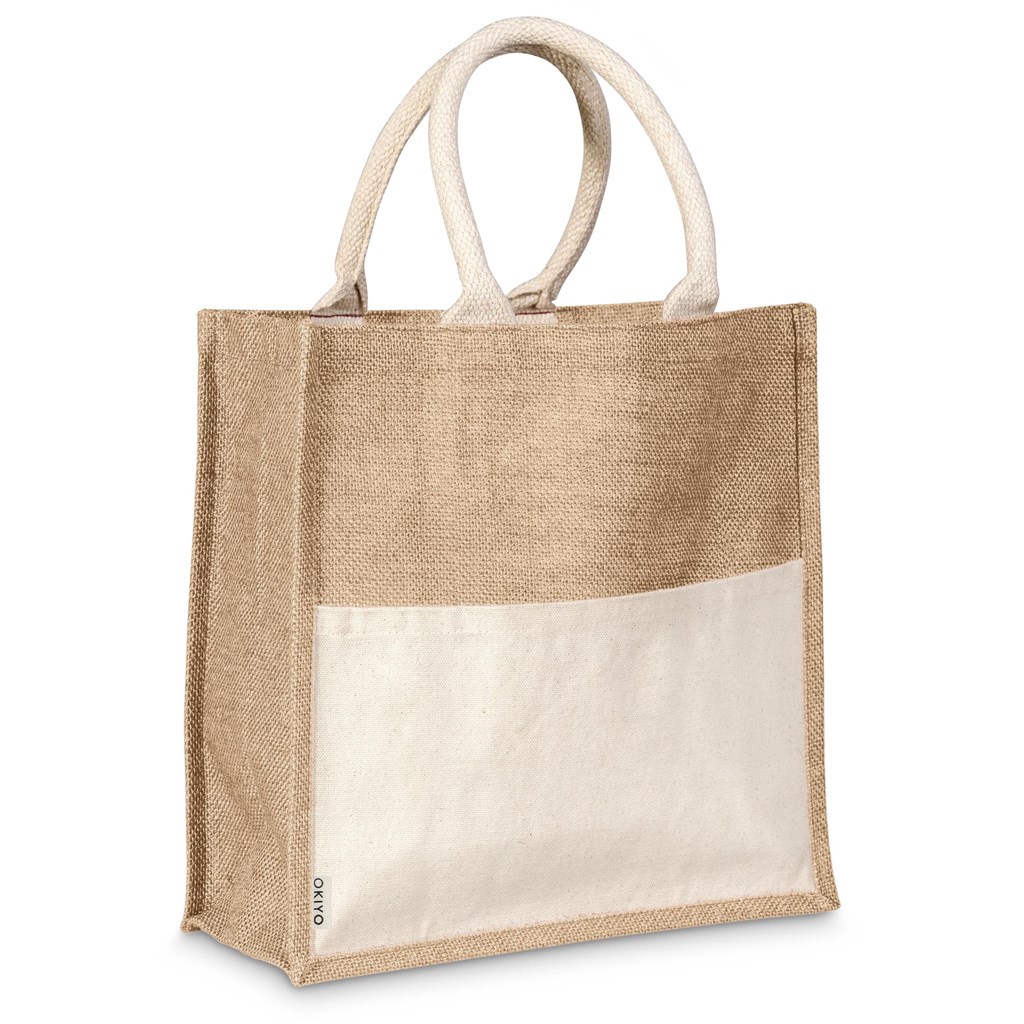 Okiyo Kachi Jute & Cotton Tote - Image 2