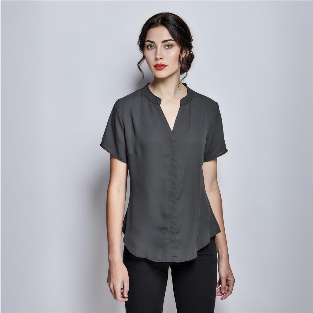 Ladies Short Sleeve Ava Blouse - Image 2