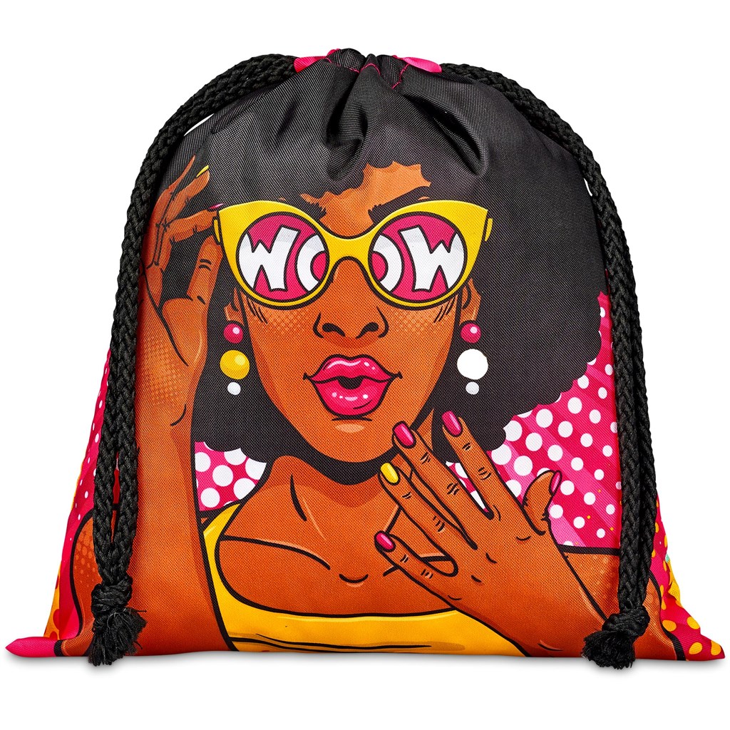 Hoppla Indian Midi Polyester Drawstring Pouch - Image 2