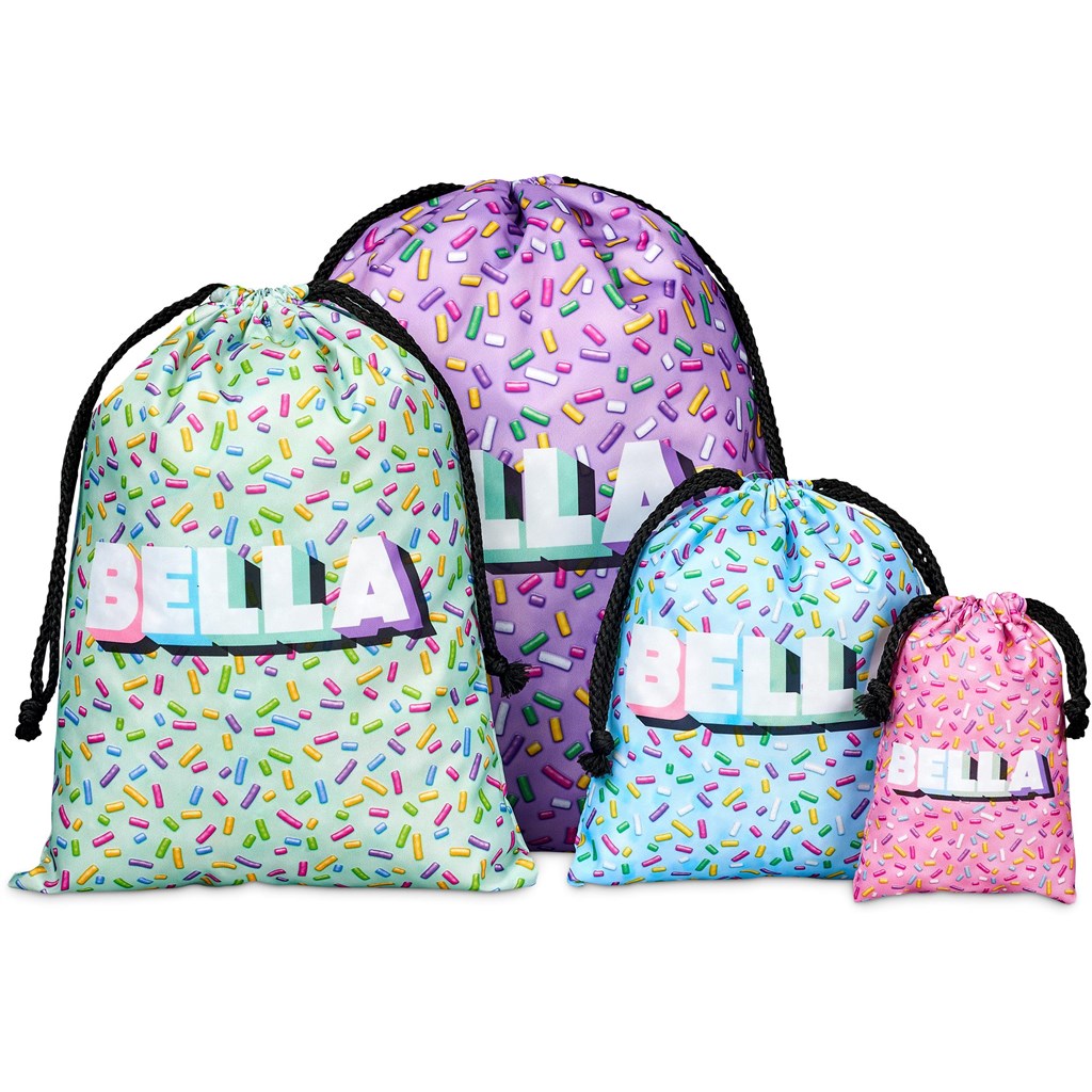 Hoppla Benguela Jumbo Polyester Drawstring Pouch - Image 2