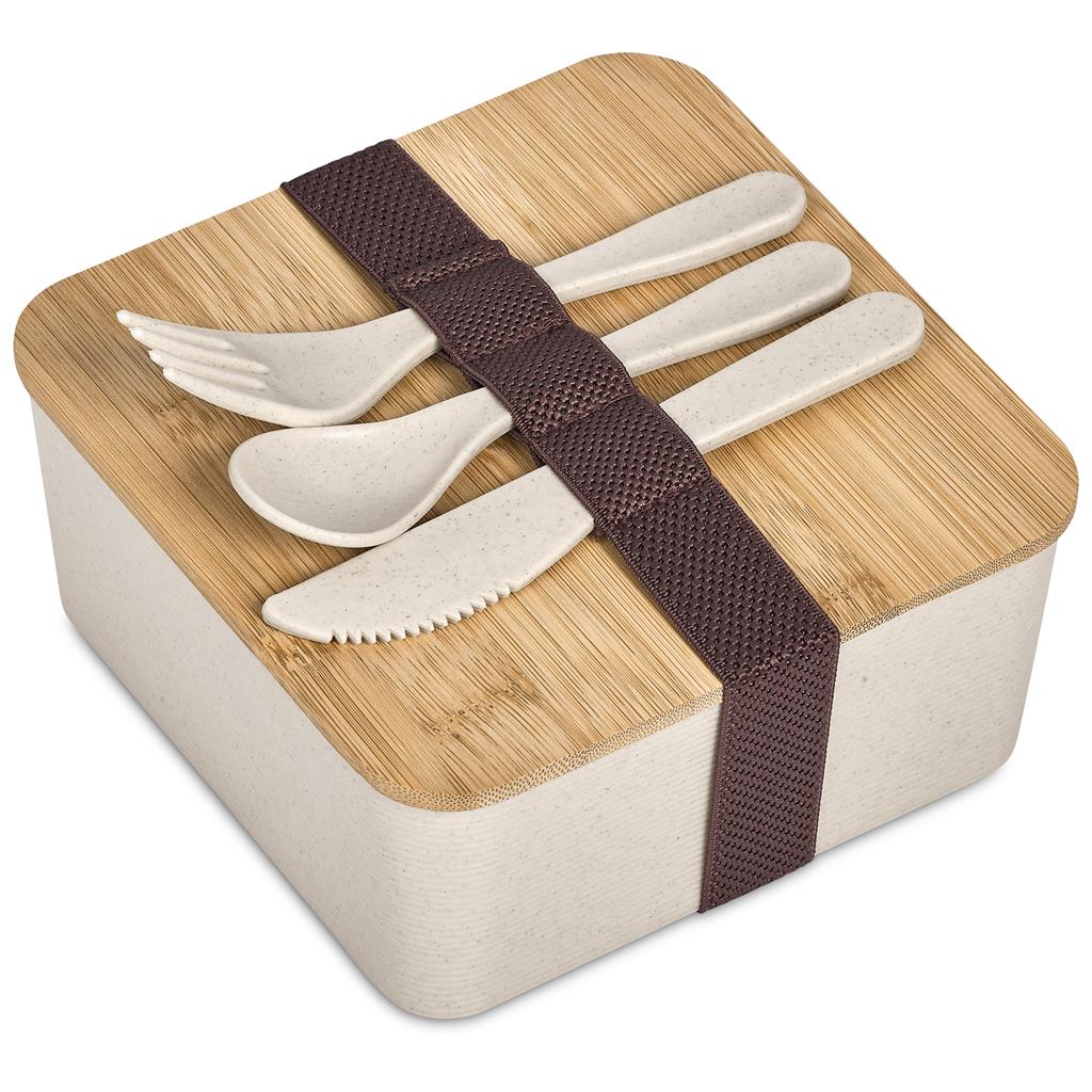 Okiyo Wani Wheat Straw & Bamboo Lunch Box - Image 2