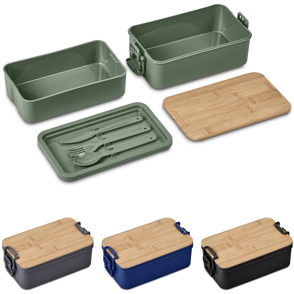 Urban Terrain Lakeside Double Layer Lunch Box & Cutlery Set - Image 2