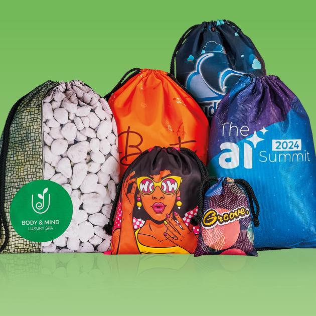 Custom Drawstring Bags and Backpacks