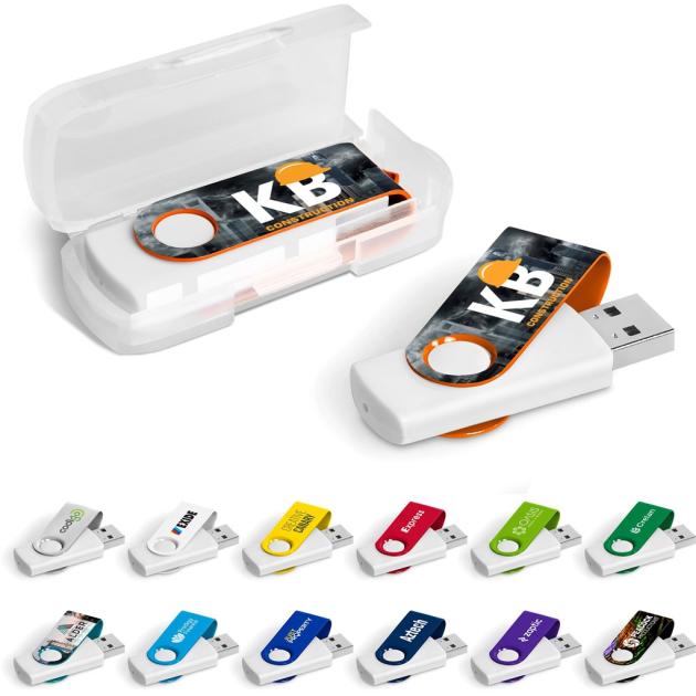 Axis Gyro White Flash Drive