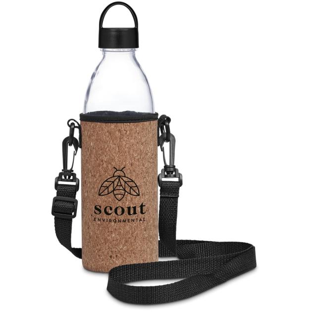 Kooshty Kork Hands-Free Glass Water Bottle
