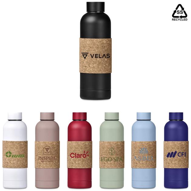 Kooshty Bermuda Kork Recycled Stainless Steel Water Bottle