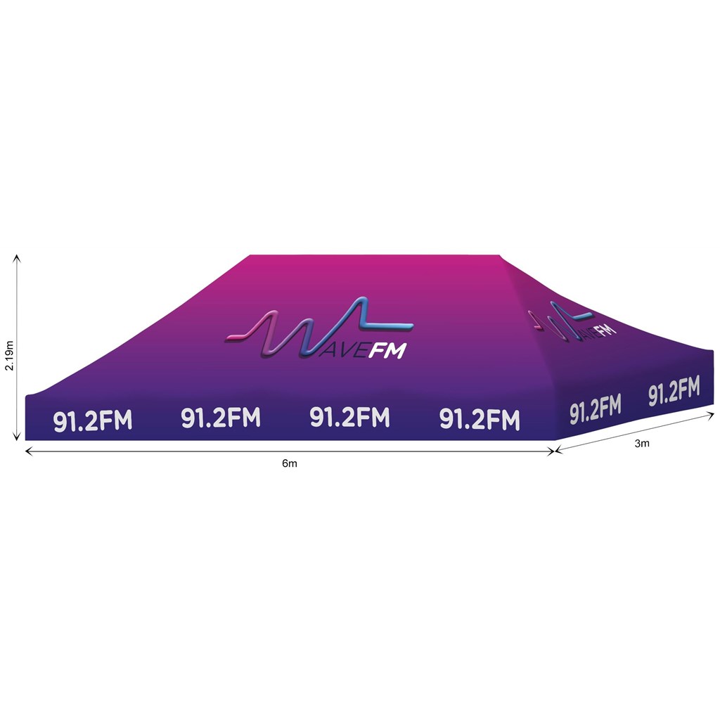 Ovation Sublimated Gazebo 6m X 3m