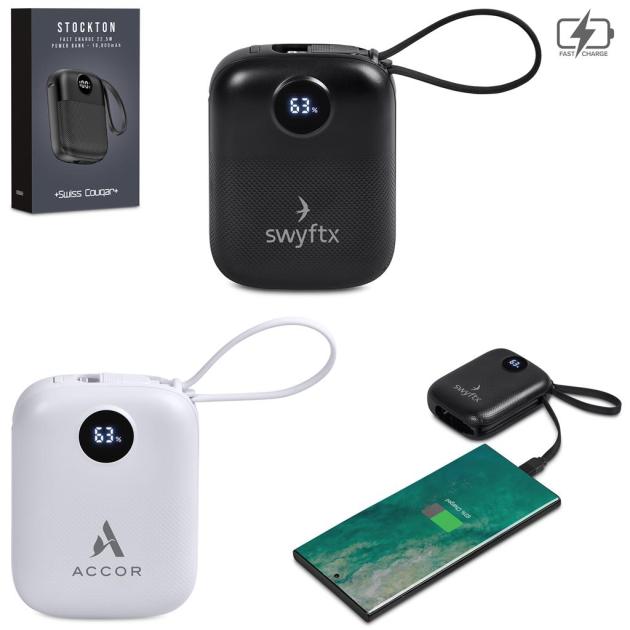 Swiss Cougar Stockton Fast Charge 22.5W Power Bank