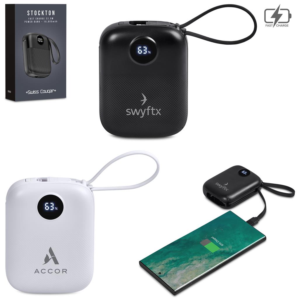 Swiss Cougar Stockton Fast Charge 22.5W Power Bank