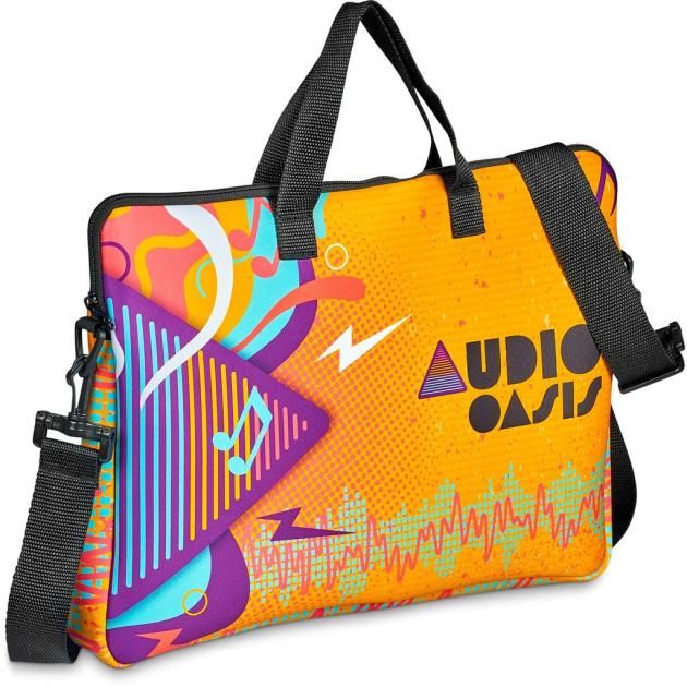 Pre-Printed Sample Hoppla Nimbus Neoprene Laptop Sleeve with Handles & Shoulder Strap – 15