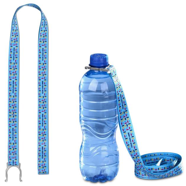 Altitude Aqua Double-Sided Crossbody Bottle Lanyard