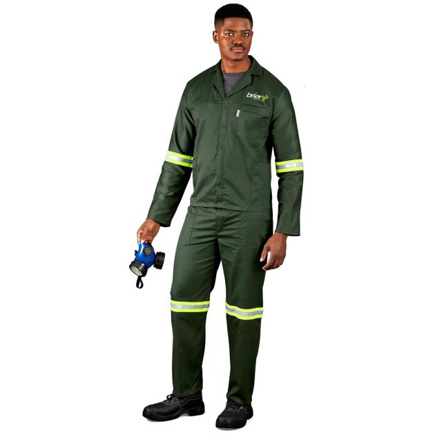 Acid Resistant Polycotton Conti Suit - Reflective Arm & Legs