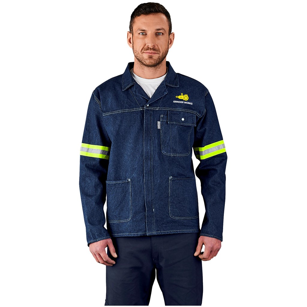 Cast Premium 100% Cotton Denim Jacket - Reflective Arms