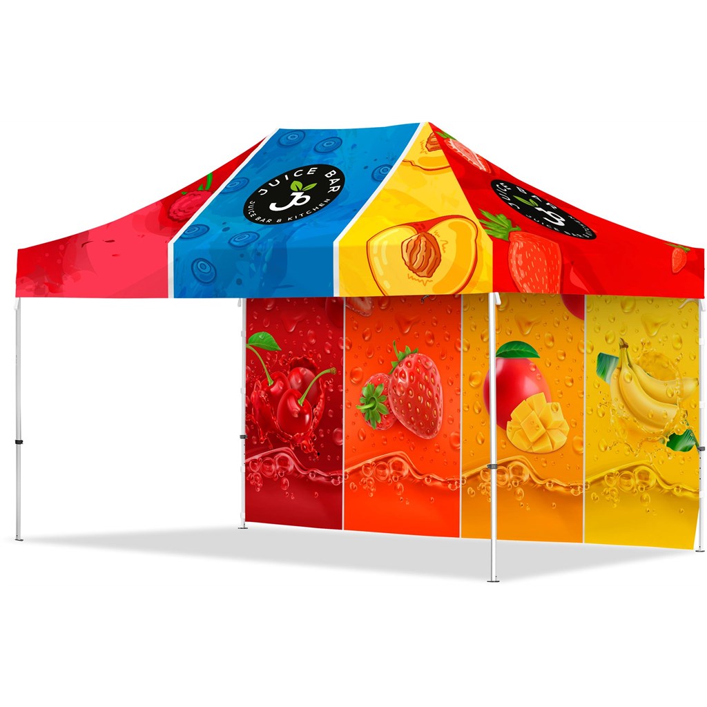 Coated Steel Sublimated Gazebo 4.5m x 3m 1 Long Full