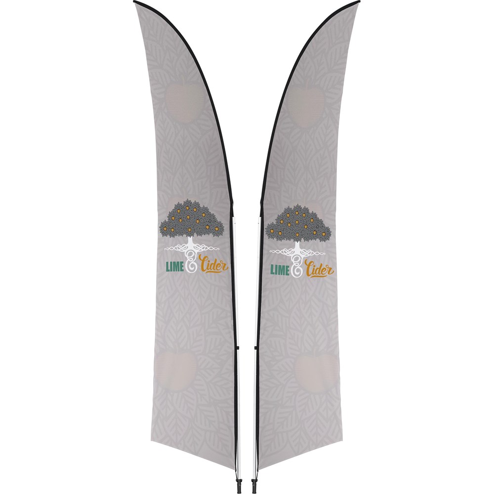 Legend 3M Sublimated Arcfin Double-Sided Flying Banner