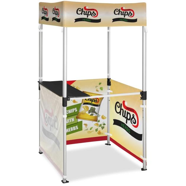 Ovation Sublimated Gazebo 1m X 1m Kiosk - 3 Half