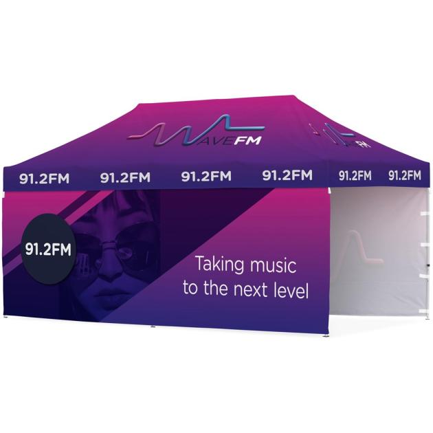 Ovation Sublimated Gazebo 6m X 3m - 2 Long Full