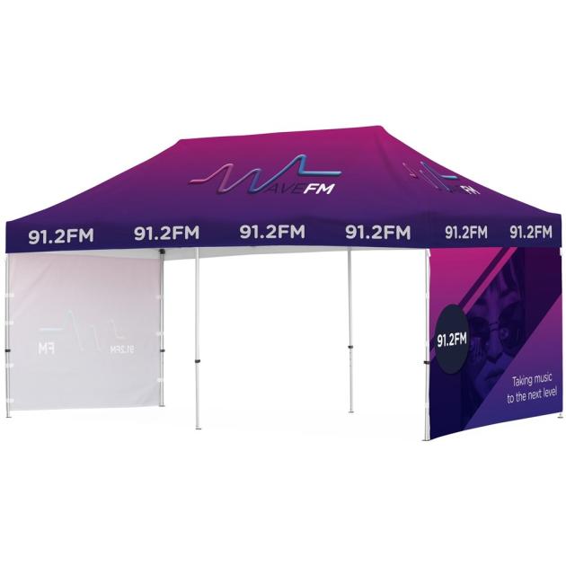 Ovation Sublimated Gazebo 6m X 3m - 2 Short Full
