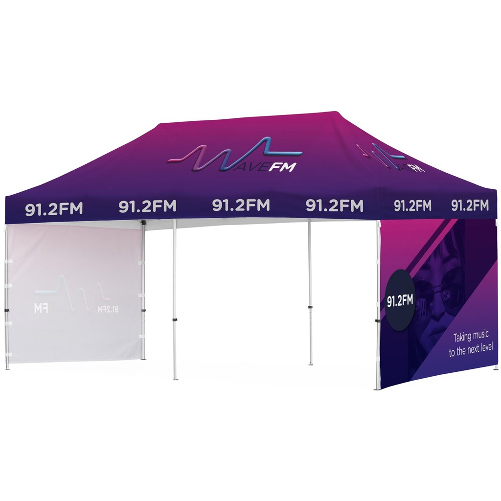 Ovation Sublimated Gazebo 6m X 3m - 2 Short Full
