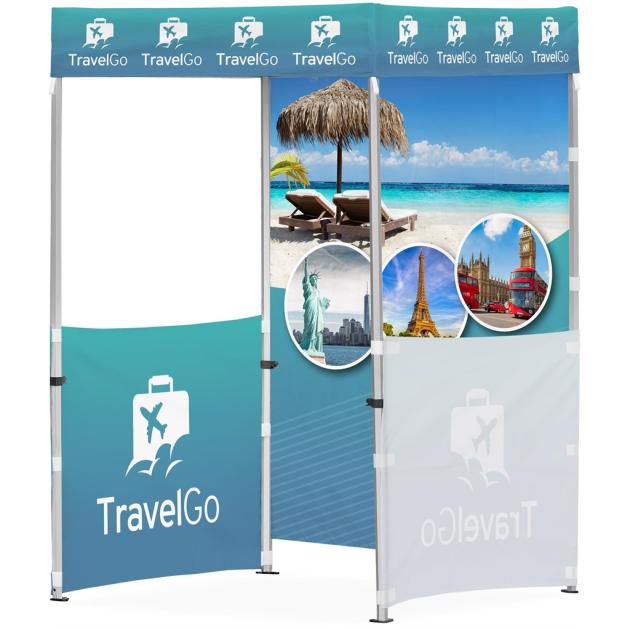Ovation Sublimated Gazebo 1.5m X 1.5m - 2 Half-Wall Skins - 1 Full