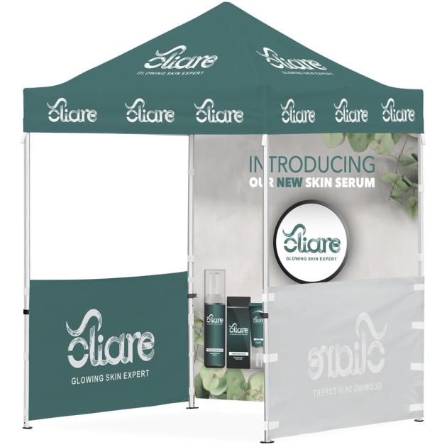 Ovation Sublimated Gazebo 2m X 2m - 2 Half-Wall Skins - 1 Full