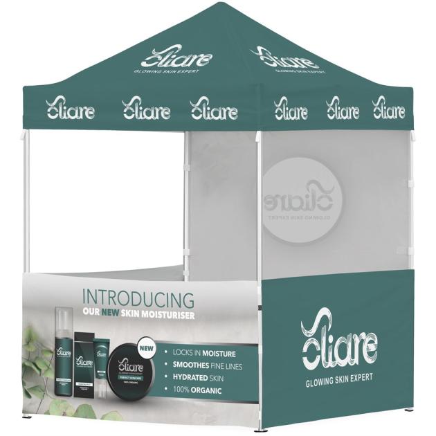 Ovation Sublimated Gazebo 2m X 2m - 3 Half-Wall Skins - 1 Full