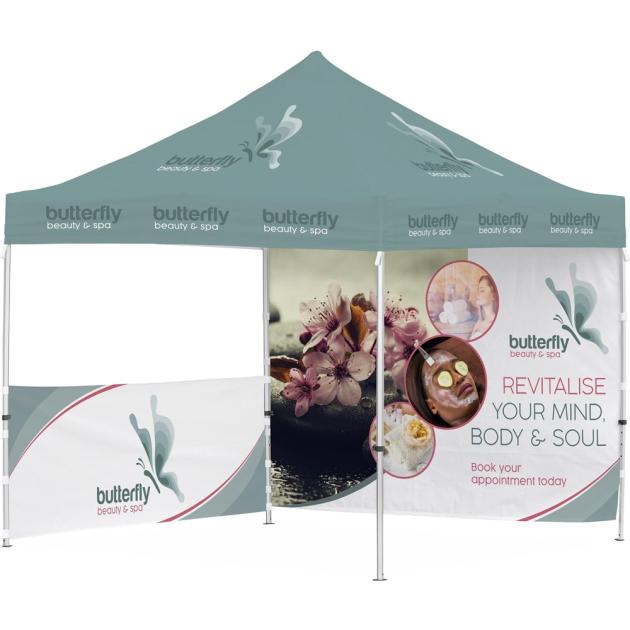 Ovation Sublimated Gazebo 3m X 3m - 1 Half-Wall Skin - 1 Full