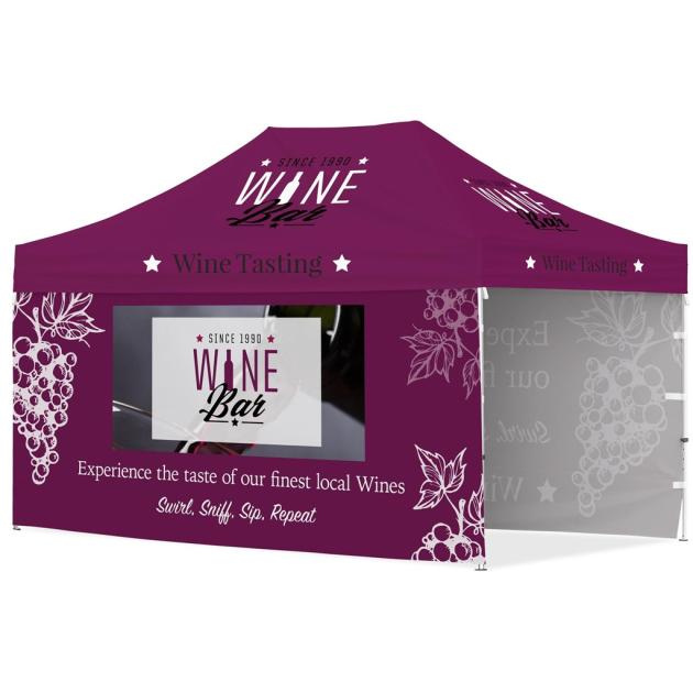 Ovation Sublimated Gazebo 4.5m X 3m - 2 Long Full