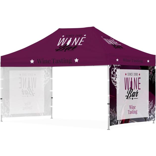 Ovation Sublimated Gazebo 4.5m X 3m - 2 Short Full