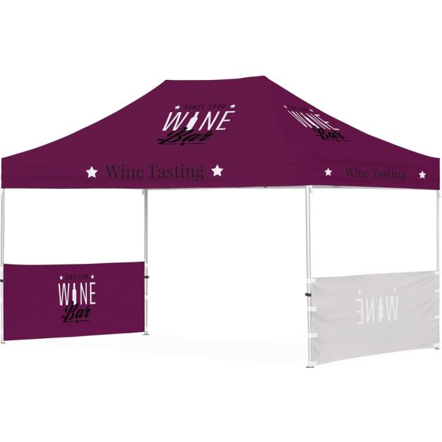 Ovation Sublimated Gazebo 4.5m X 3m - 2 Short Half