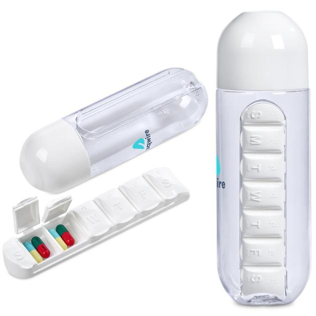 Altitude Vita-Stream Pill Box Plastic Water Bottle