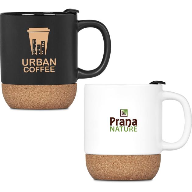 Serendipio Sienna Cork & Ceramic Coffee Mug