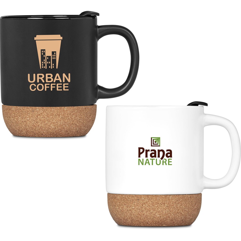 Serendipio Sienna Cork & Ceramic Coffee Mug