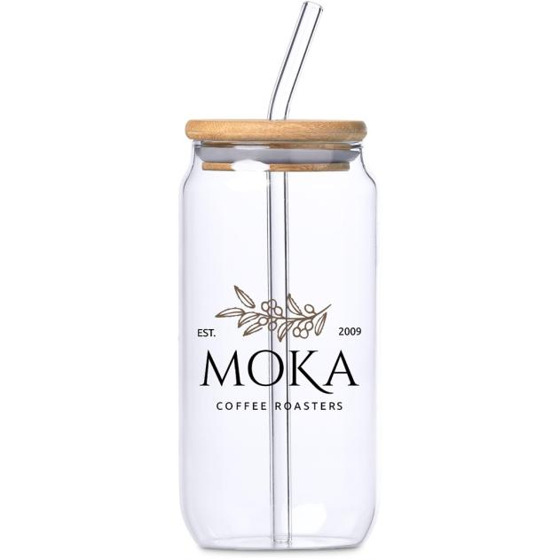 Okiyo Natsu Glass & Bamboo Tumbler & Straw