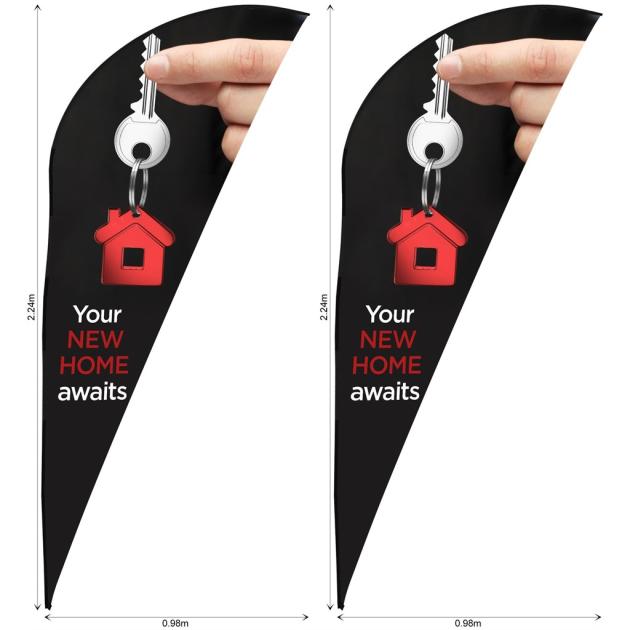 Legend 2m Sublimated Sharkfin Flying Banner Skin