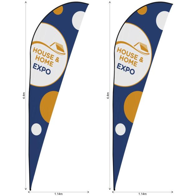 Legend 4m Sublimated Sharkfin Flying Banner Skin