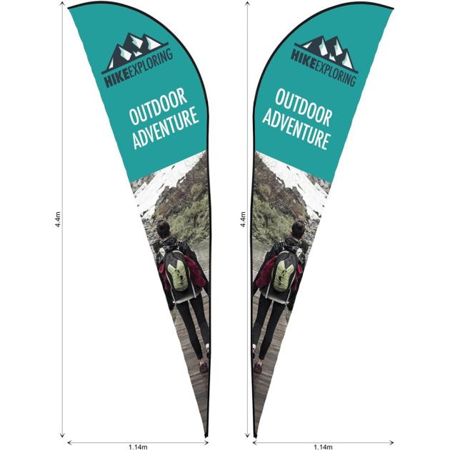 Legend 4m Sublimated Sharkfin Double