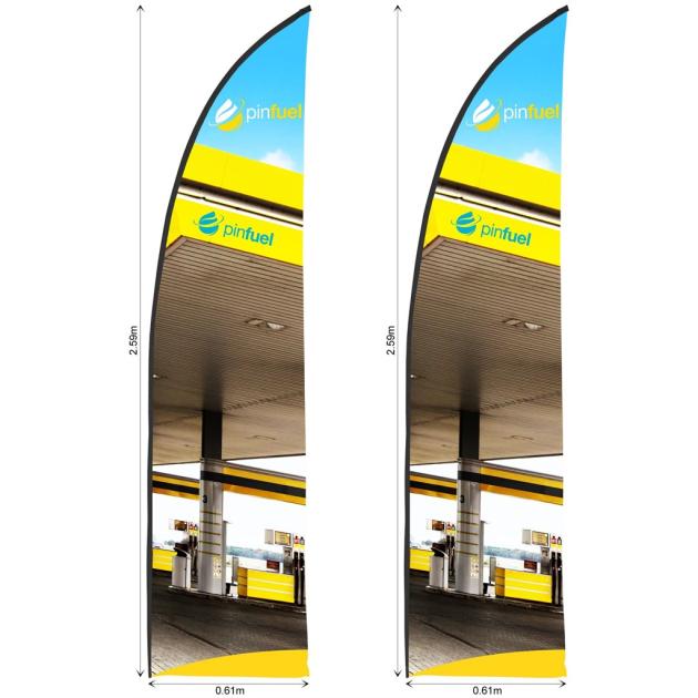 Legend 2m Sublimated Arcfin Flying Banner Skin