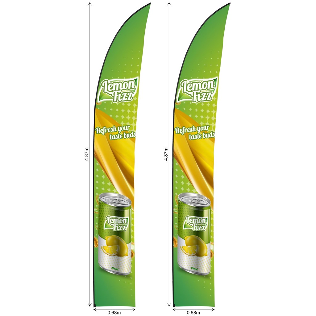 Legend 4m Sublimated Arcfin Flying Banner Skin