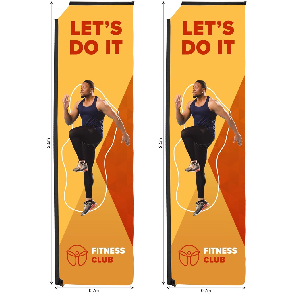 Legend 3m Sublimated Telescopic Flying Banner Skin