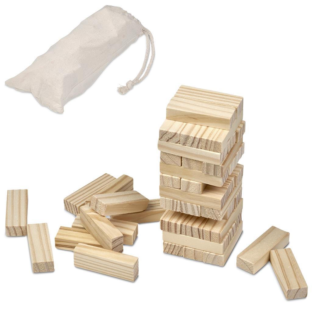 Altitude Tumble Wooden Block Tower Game - Image 2