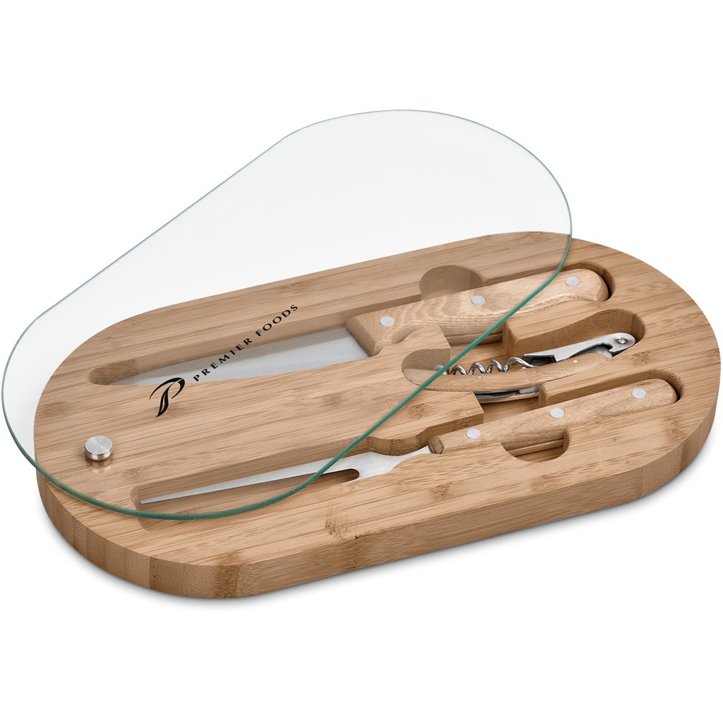 Okiyo Suraisu Bamboo Food & Wine Set - Image 2