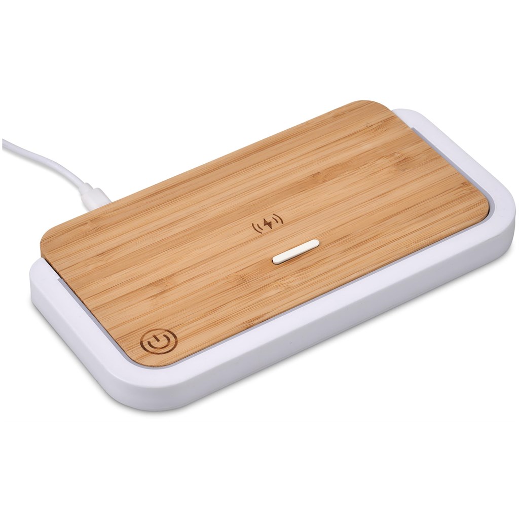 Okiyo Yoru Bamboo Wireless Charger & Night Light - Image 2