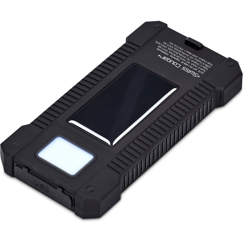 Swiss Cougar Durban Fast Charge 20W Solar Power Bank - Image 2
