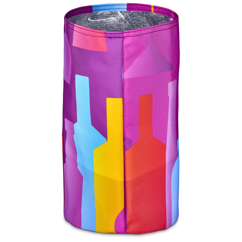 Pre-Printed Sample Hoppla Vinelle Polyester Collapsible Ice Bucket - Image 2