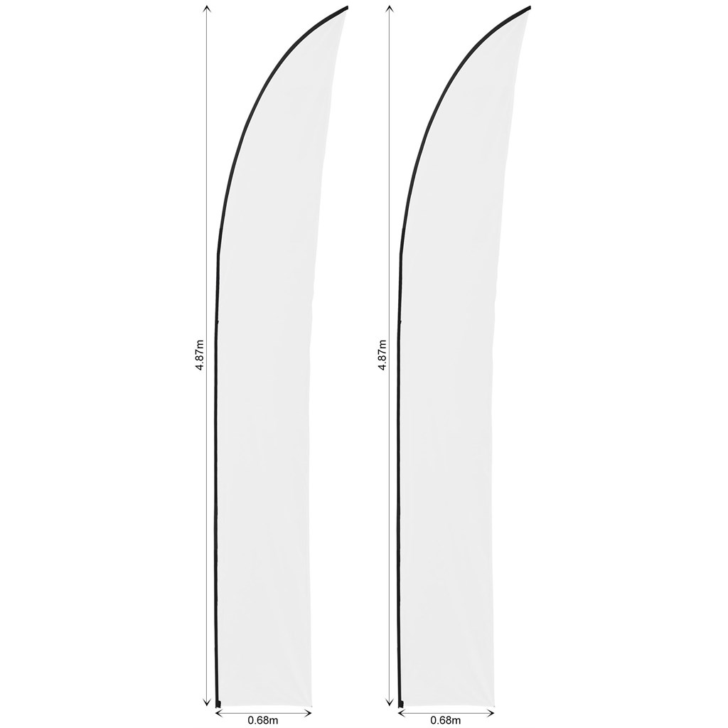 Legend 4m Sublimated Arcfin Flying Banner Skin - Image 2