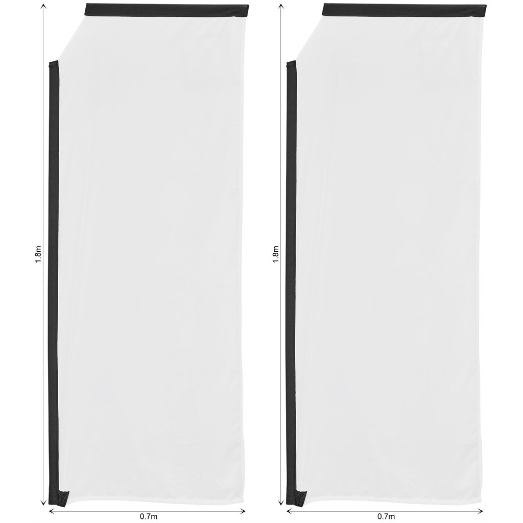 Legend 2m Sublimated Telescopic Flying Banner Skin - Image 2