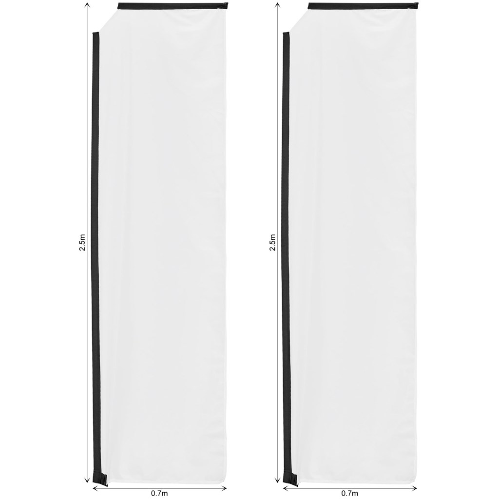 Legend 3m Sublimated Telescopic Flying Banner Skin - Image 2