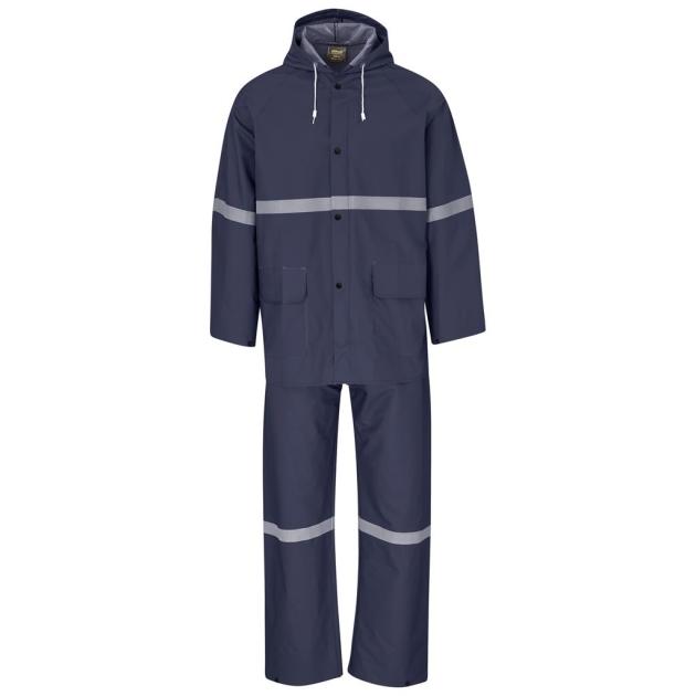 Light Duty Tornado Hi-Viz Reflective Rubberised Rainsuit