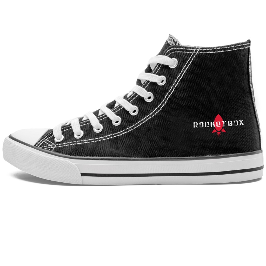Unisex Retro High Top Canvas Sneaker - Image 2